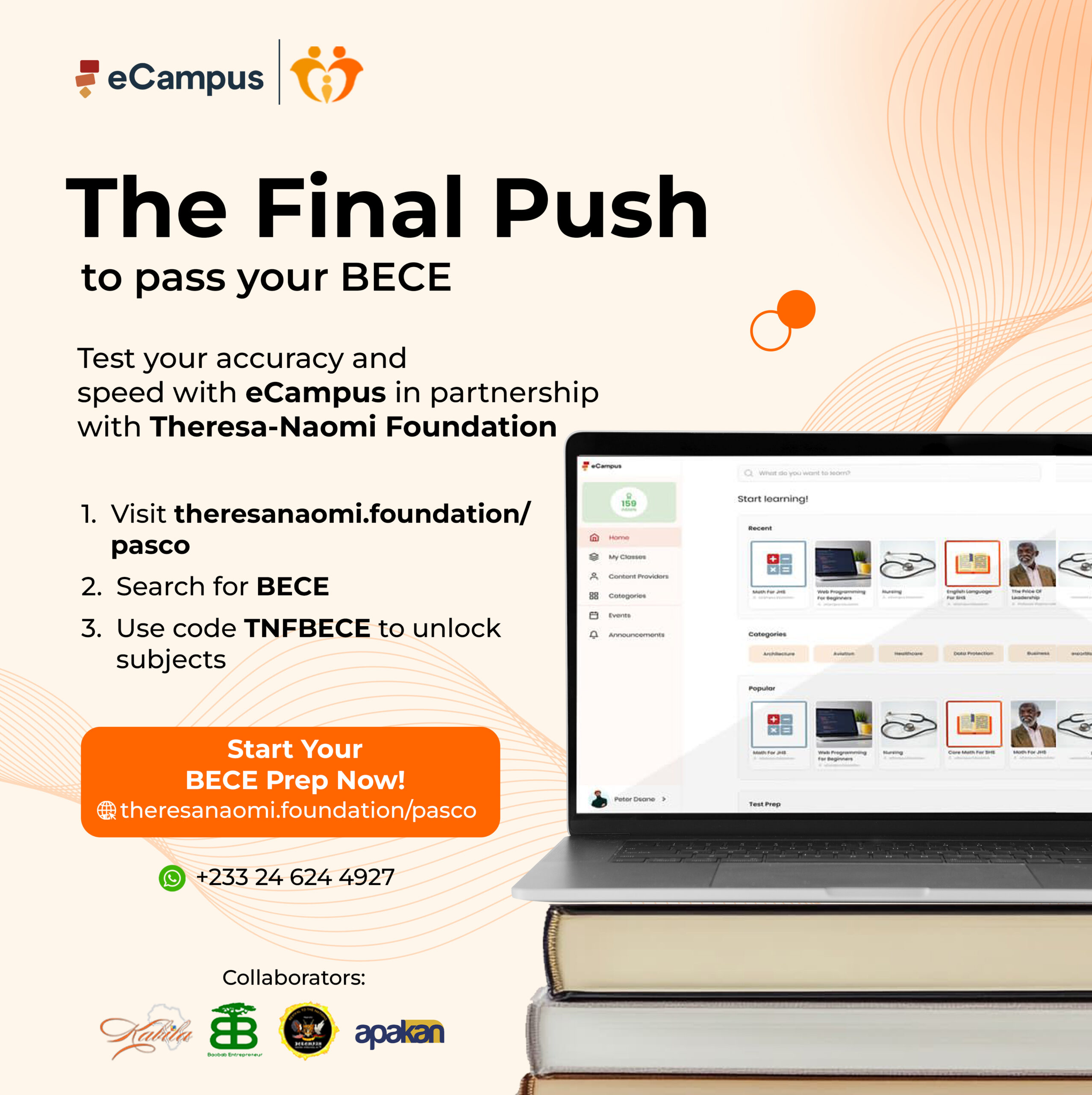 Empowering BECE and SHS Students with Free Access to Past Questions — TNF x eCampus