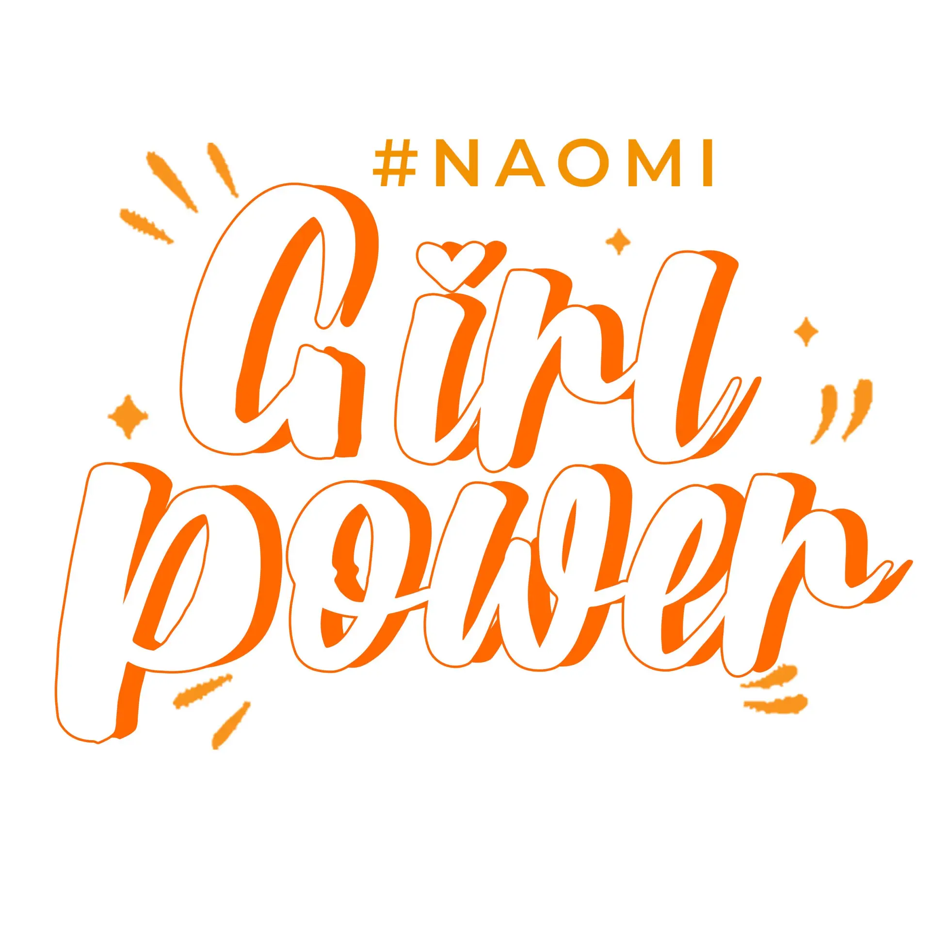 NaomiGirlPower official orange logo